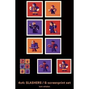 NYCC Exclusive SLASHERS Jason Set by Tom Whalen Print In Hand